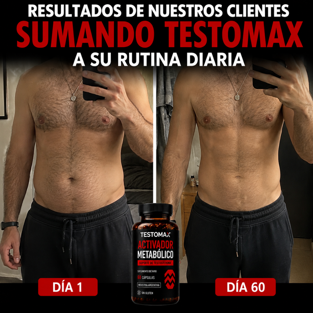 TestoMax™ | Reduce Naturalmente la Grasa del Pecho y Recupera tu Testosterona