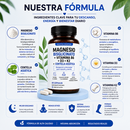 CALMA™ | Sueño Profundo, Músculos Relajados y Piernas Livianas.